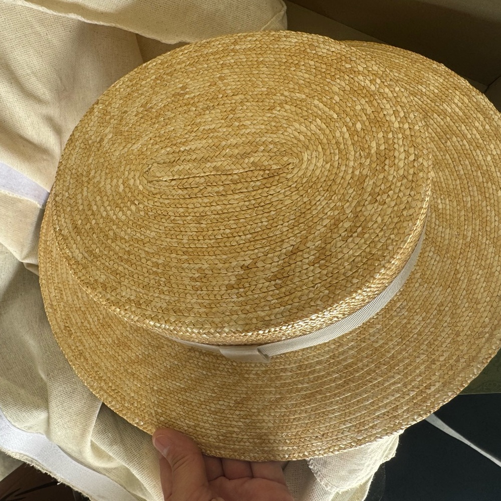 Gucci white ribbon hat - Picture 5 of 8